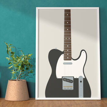 Telecaster Guitar Print | Guitarist Music Poster, 11 of 11