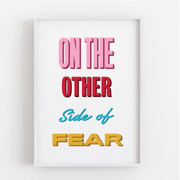 Other Side Of Fear Retro Print, 4 of 7