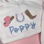 Cowboy Icons Personalised Embroidered Sweatshirt, thumbnail 1 of 5
