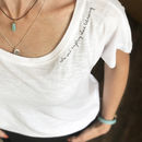 POP Slogan White Tee