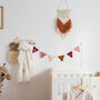 Personalised Ruby And Neutral Boho Bunting, thumbnail 1 of 6