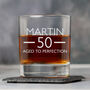 Personalised Birthday Aged Glass Tumbler, thumbnail 4 of 8