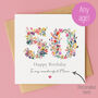 Personalised Wildflower 60th Birthday Card, thumbnail 3 of 5