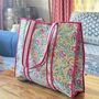 Tote Bag, Beach Bag, Block Print Indian Handbag, thumbnail 6 of 11