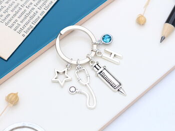 Personalised Doctor | Nurse Keyring Graduation Gift, 2 of 9