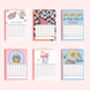 2025 Checkered Daisy Calendar, thumbnail 2 of 4