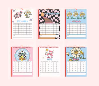 2025 Checkered Daisy Calendar, 2 of 4