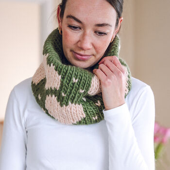Knit Your Own Valentine Heart Snood Kit, 5 of 10