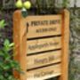 Premium Entrance Ladder Signage With A Mortised Joint, thumbnail 4 of 10
