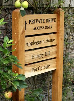 Premium Entrance Ladder Signage With A Mortised Joint, 4 of 10