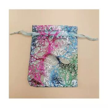 Organza Gift Bags Stunning Print Various Sizes, 3 of 4