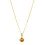 November Birthstone Citrine Gold Vermeil Necklace, thumbnail 3 of 9