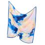 Flow Multi Coloured Square Silk Scarf, thumbnail 3 of 4