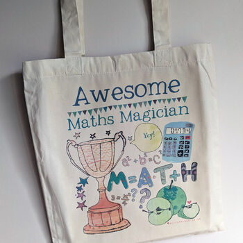 Personalised Maths Teacher Bag, 6 of 6