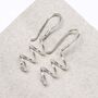 Sterling Silver Bold Coil Drop Earrings, thumbnail 7 of 11