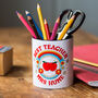 Personalised Retro Pen Pot For Teacher, thumbnail 1 of 6