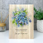 Personalised Forget Me Not Giant Wooden Block 21cm X 15cm, thumbnail 3 of 7