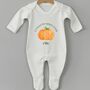 Personalised Cutest Pumpkin Ever Sleepsuit, thumbnail 1 of 2