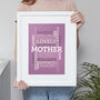 Personalised Lilac Word Art Print 'Use Any Words', thumbnail 8 of 8
