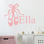 Ballet Shoes Personalised Wall Stickers, thumbnail 1 of 5