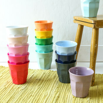 Solid Colour Bright Melamine Cup, 2 of 2