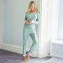 Women's 'Juniper Polka' Bamboo Pyjama Set, thumbnail 1 of 5