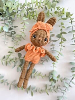 Handmade Crochet Bunny Toys For Kids, 5 of 12