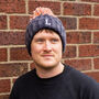 Mens Personalised Initial Knitted Bobble Hat, thumbnail 4 of 11