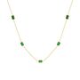 Dainty Emerald Green Chain Choker Necklace, thumbnail 1 of 5