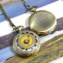 Personalised Bronze Pocket Watch With Golf Disc Insert, thumbnail 1 of 4