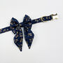 Navy Mistletoe Dog Collar, thumbnail 7 of 12