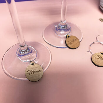 Personalised Five Party Wine Glass Charms, 4 of 4