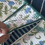 Quilted Block Print Toiletry Roll Up Pouch: Travel Kit, thumbnail 7 of 11
