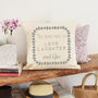 Personalised This Home Runs On Gin Cushion, thumbnail 1 of 2