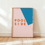 Pool Side Abstract Giclée Art Print, thumbnail 1 of 4