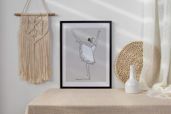 Ballerina Line Art Print, 2 of 6