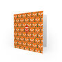 Cartoon Fox Santa Hat Animal Pattern Christmas Card, thumbnail 2 of 4