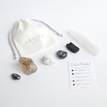 Safe And Protected Crystal Wellbeing Kit For Protection, 3 of 4