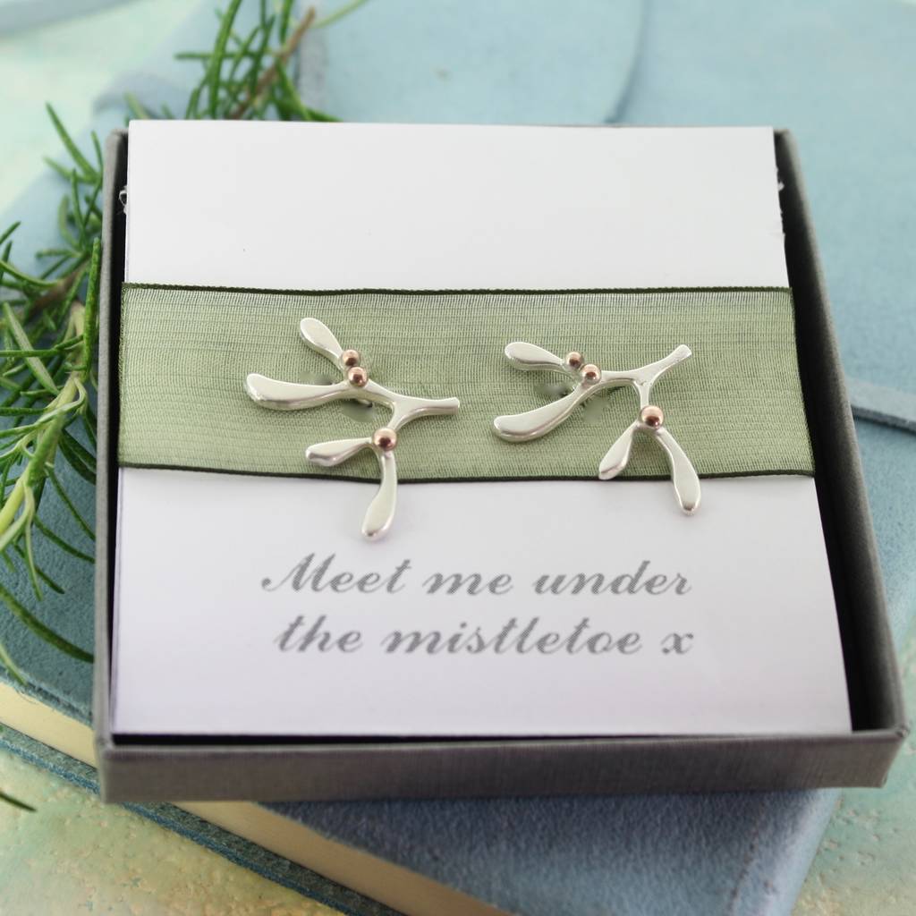 Image of Personalised Mistletoe Kisses Cufflinks