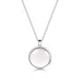 Floating Round Memory Locket Silver, thumbnail 1 of 11