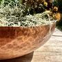 Vintaged Copper Bowl Planter With Handle, thumbnail 3 of 8