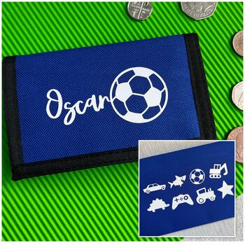 Personalised Stocking Filler Children's Football Wallet, 7 of 7