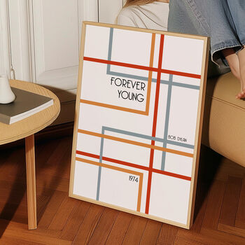 Forever Young Nursery Giclée Retro Art Print, 4 of 4