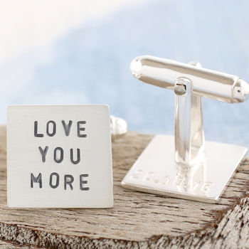 Personalised Cufflinks. Valentines Gift For Him, 7 of 11