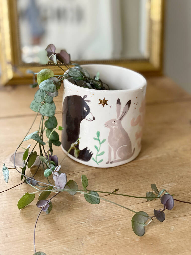 'The Bear And The Hare' Ceramic Planter, 1 of 6
