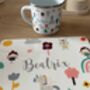 Kids Personalised Little Fairy Placemat, Coaster And Mug Dinner Set, thumbnail 8 of 8