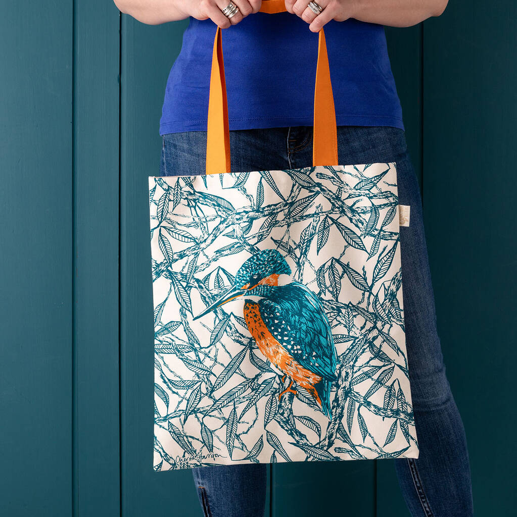 Kingfisher Tote Bag By Cherith Harrison | notonthehighstreet.com
