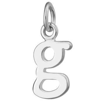 Selection Of Sterling Silver Letter Charms, 11 of 12