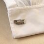 Helicopter Army Silver Cufflinks Gift For Pilots 316 L Stainless Steel Aviation Accessory, thumbnail 6 of 6