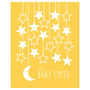 Moon Stars Personalised Baby Shower Guest Book Print, thumbnail 2 of 5